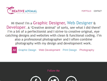 Tablet Screenshot of creative-animal.com
